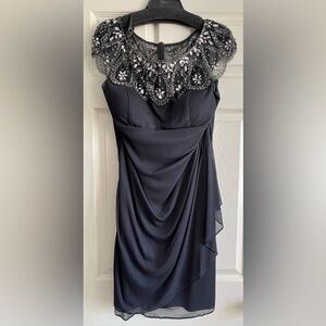 Xscspe embellished Black Cocktail dress